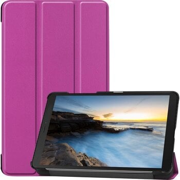 Betaalbare Hoesjes Samsung Galaxy Tab A 8.0 Hoesje Book Case - Paars