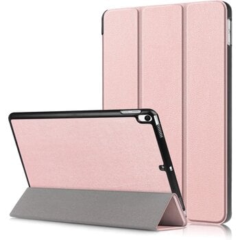 Betaalbare Hoesjes Apple iPad Air 3 10.5 (2019);Apple iPad Pro 10.5 (2017) Hoesje Book Case - Rose goud