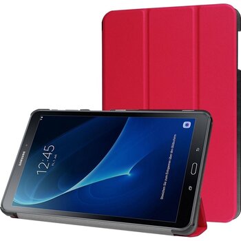 Betaalbare Hoesjes Samsung Galaxy Tab A 10.1 (2016) Hoesje Book Case - Rood