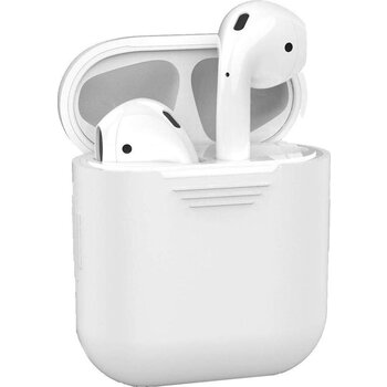Hoes voor Apple AirPods Hoesje Siliconen Case Cover - Transparant