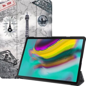 Betaalbare Hoesjes Samsung Galaxy Tab S5e Hoesje Book Case - Eiffeltoren