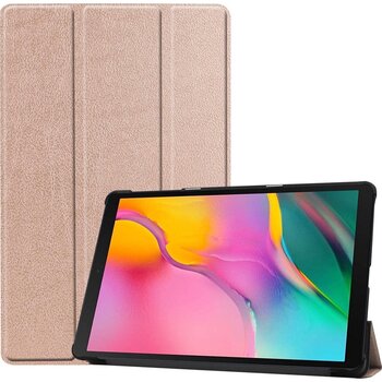 Betaalbare Hoesjes Samsung Galaxy Tab A 10.1 (2019) Hoesje Book Case - Rose goud