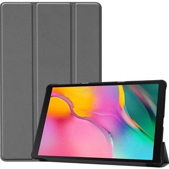 Betaalbare Hoesjes Samsung Galaxy Tab A 10.1 (2019) Hoesje Book Case - Grijs