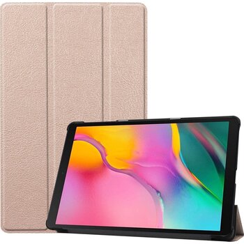 Betaalbare Hoesjes Samsung Galaxy Tab A 10.1 (2019) Hoesje Book Case - Goud