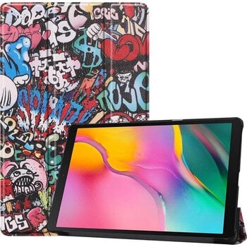 Betaalbare Hoesjes Samsung Galaxy Tab A 10.1 (2019) Hoesje Book Case - Graffity