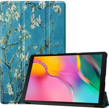 Betaalbare Hoesjes Samsung Galaxy Tab A 10.1 (2019) Hoesje Book Case - Bloesem