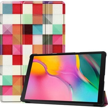 Betaalbare Hoesjes Samsung Galaxy Tab A 10.1 (2019) Hoesje Book Case - Blokken