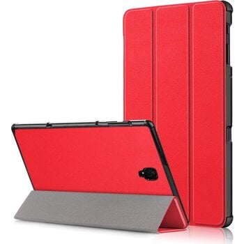 Betaalbare Hoesjes Samsung Galaxy Tab A 10.5 (2018) Hoesje Book Case - Rood