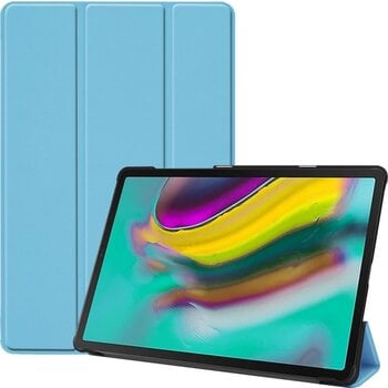 Betaalbare Hoesjes Samsung Galaxy Tab S5e Hoesje Book Case - Lichtblauw