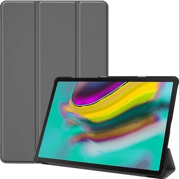 Betaalbare Hoesjes Samsung Galaxy Tab S5e Hoesje Book Case - Grijs