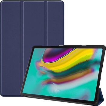 Betaalbare Hoesjes Samsung Galaxy Tab S5e Hoesje Book Case - Donkerblauw