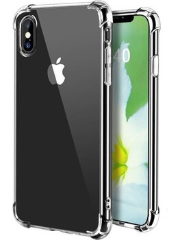 Apple iPhone X/10 Hoesje Siliconen Shock Proof Hoes Case Cover - Transparant