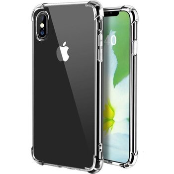 Apple iPhone X/10 Hoesje Siliconen Shock Proof Hoes Case Cover - Transparant