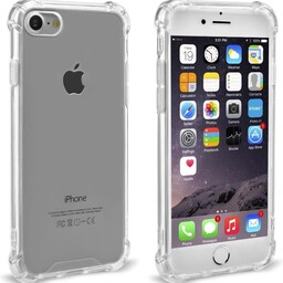 Apple iPhone 7 Hoesje Siliconen Shock Proof Hoes Case Cover - Transparant