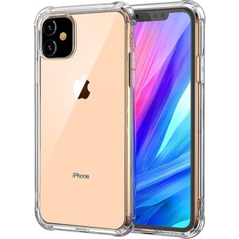 Apple iPhone 11 Hoesje Siliconen Shock Proof Hoes Case Cover - Transparant