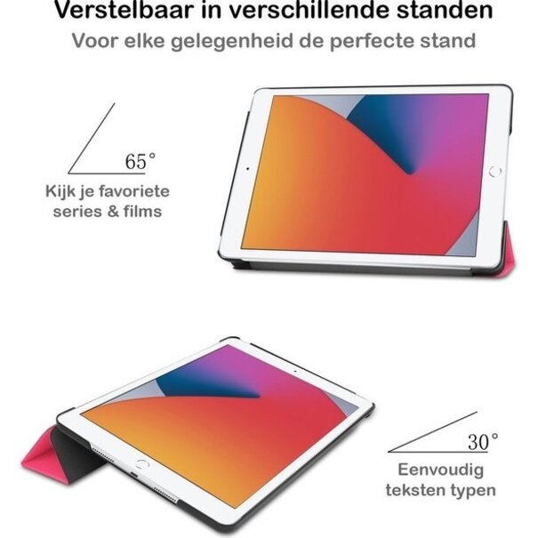 Apple iPad 8 10.2 (2020) Hoesje Book Case - Roze