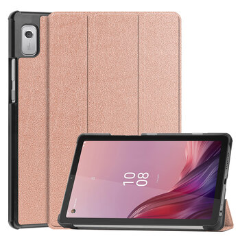 Betaalbare Hoesjes Lenovo Tab M9 Hoesje Book Case - Rose Goud