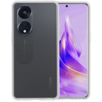 Oppo Reno 8T 4G Hoesje Siliconen Hoes Case Cover - Transparant