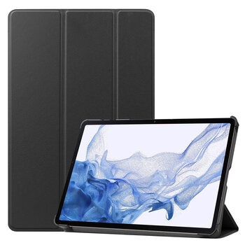 Betaalbare Hoesjes Samsung Galaxy Tab S9 Plus Hoesje Book Case - Zwart