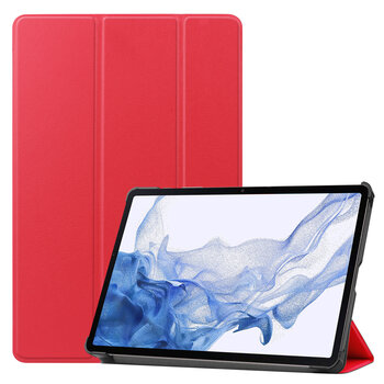 Betaalbare Hoesjes Samsung Galaxy Tab S9 Plus Hoesje Book Case - Rood