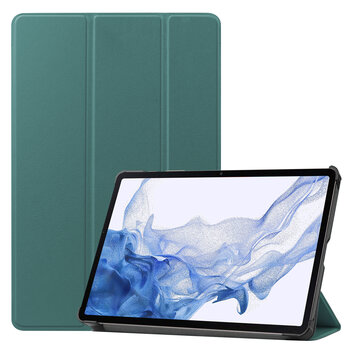 Betaalbare Hoesjes Samsung Galaxy Tab S9 Plus Hoesje Book Case - Donkergroen