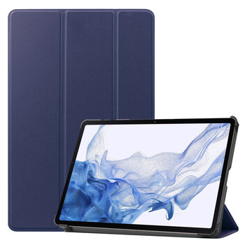 Betaalbare Hoesjes Samsung Galaxy Tab S9 Hoesje Book Case - Donkerblauw