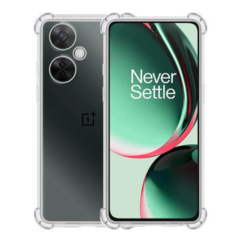 OnePlus Nord CE 3 Lite Hoesje Siliconen Shock Proof Hoes Case Cover - Transparant