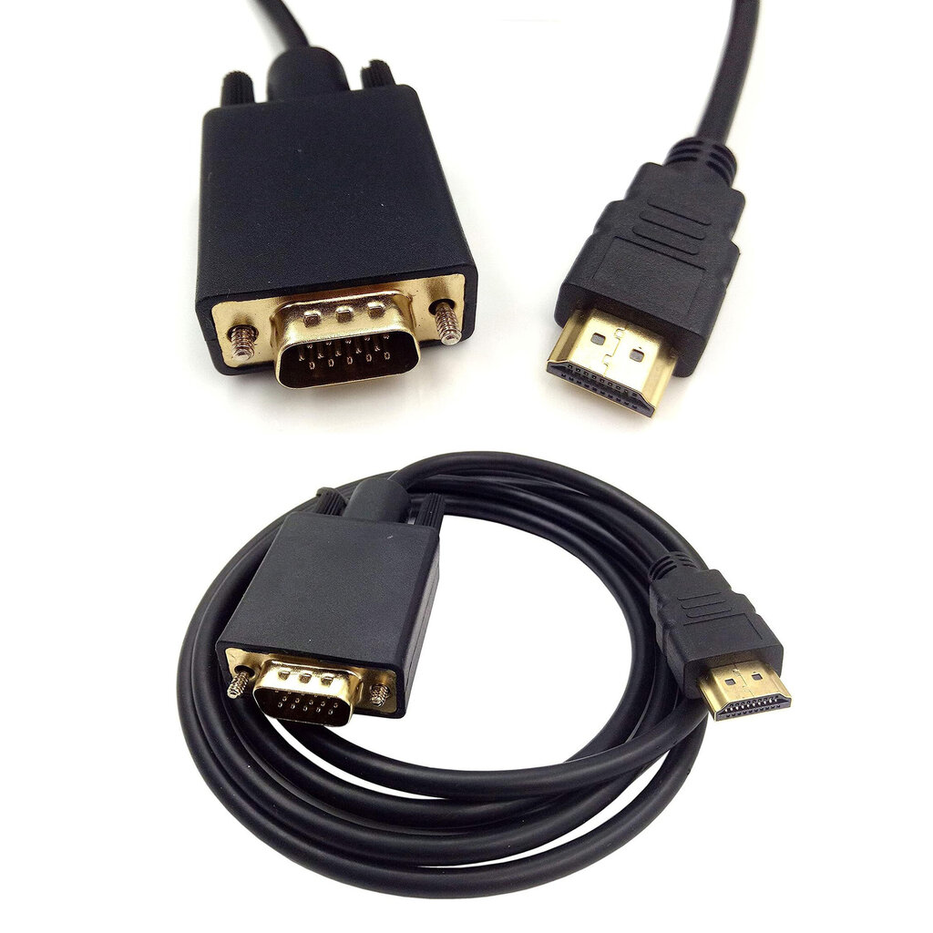3m HDMI -> VGA Kabel Vergoldet + Ferrit #d704