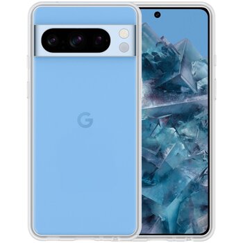 Betaalbare Hoesjes Google Pixel 8 Pro Hoesje Siliconen Hoes Case Cover - Transparant