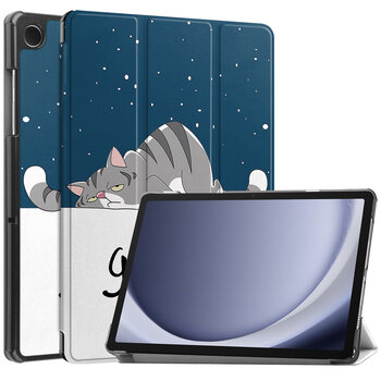 Betaalbare Hoesjes Samsung Galaxy Tab A9 Hoesje Book Case - Kat