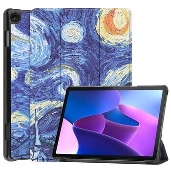 Betaalbare Hoesjes Lenovo Tab M10 (3rd gen) Hoesje Book Case - Sterrenhemel