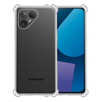 Fairphone 5 Hoesje Siliconen Shock Proof Hoes Case Cover - Transparant