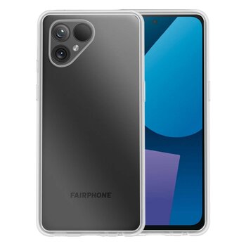 Fairphone 5 Hoesje Siliconen Hoes Case Cover - Transparant