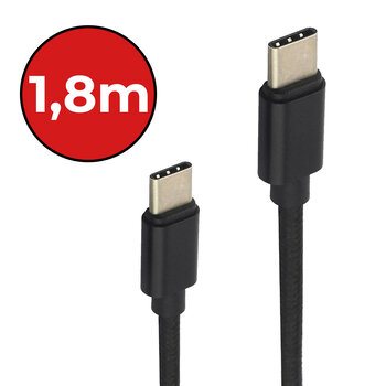 USB-C Kabels Oplaadkabel Datakabel USB C Kabel Nylon Gevlochten - USB C naar USB C Kabel - USB C Oplader - 1.8 meter - Zwart