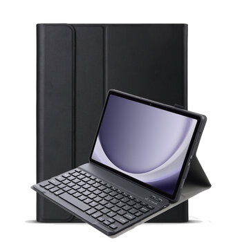Samsung Galaxy Tab A9 Plus Hoes Toetsenbord Hoesje Keyboard Case Cover (11 inch) - Samsung Tab A9 Plus Hoes Toetsenbord Case - Zwart