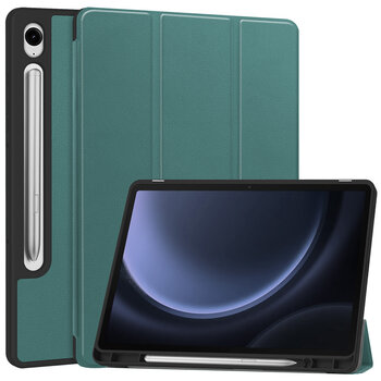 Samsung Galaxy Tab S9 FE Hoesje Book Case - Donkergroen