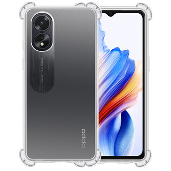 Betaalbare Hoesjes Oppo A38 Hoesje Siliconen Shock Proof Hoes Case Cover - Transparant