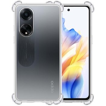 Betaalbare Hoesjes Oppo A98 Hoesje Siliconen Shock Proof Hoes Case Cover - Transparant