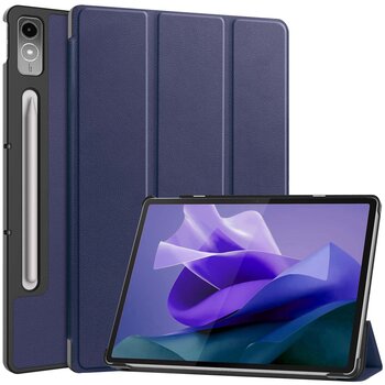 Lenovo Tab P12 Hoesje Book Case - Donkerblauw