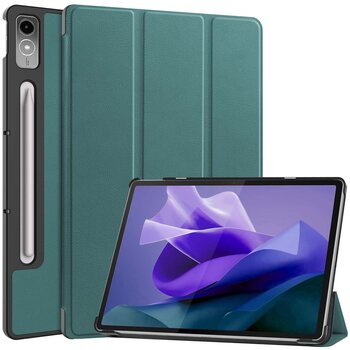 Lenovo Tab P12 Hoesje Book Case - Donkergroen