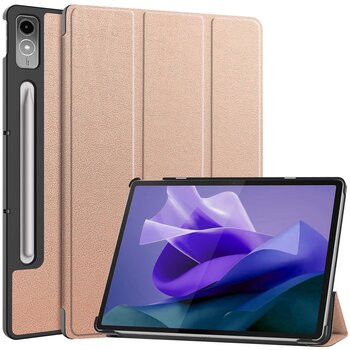 Lenovo Tab P12 Hoesje Book Case - Rose Goud