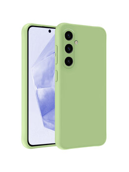 Samsung Galaxy A35 5G Hoesje Siliconen Hoes Case Cover - Groen