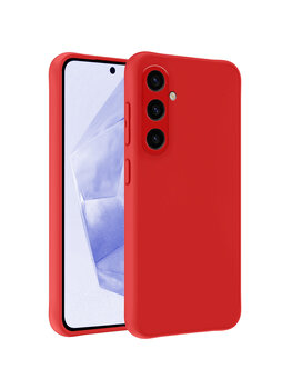 Samsung Galaxy A35 5G Hoesje Siliconen Hoes Case Cover - Rood