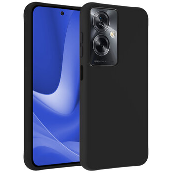 Betaalbare Hoesjes Oppo A79 Hoesje Siliconen Hoes Case Cover - Zwart