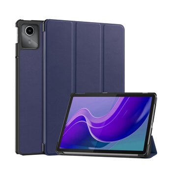 Betaalbare Hoesjes Lenovo Tab M11 Hoesje Book Case - Donkerblauw