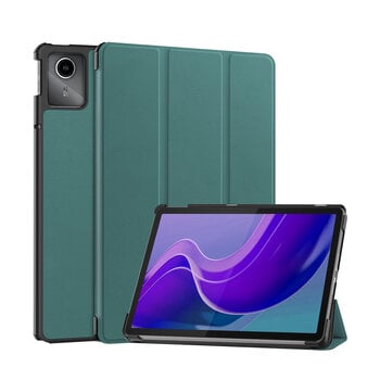 Betaalbare Hoesjes Lenovo Tab M11 Hoesje Book Case - Donkergroen