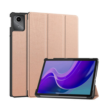 Betaalbare Hoesjes Lenovo Tab M11 Hoesje Book Case - Rose Goud