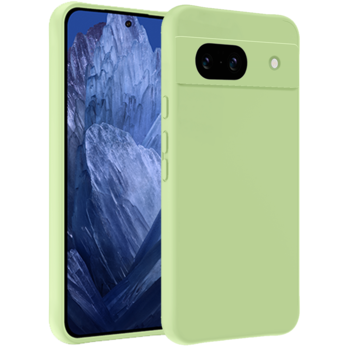 Betaalbare Hoesjes Google Pixel 8a Hoesje Siliconen Hoes Case Cover - Groen