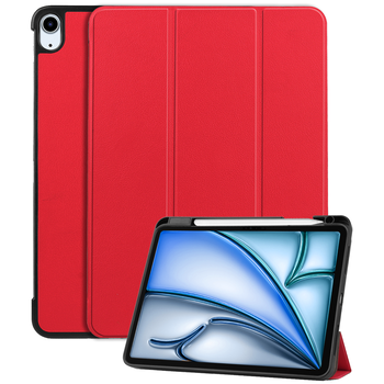 Betaalbare Hoesjes iPad Air 6 13 (2024) Hoesje Book Case - Rood