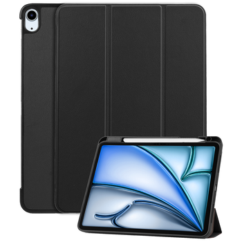 Betaalbare Hoesjes iPad Air 6 13 (2024) Hoesje Book Case - Zwart